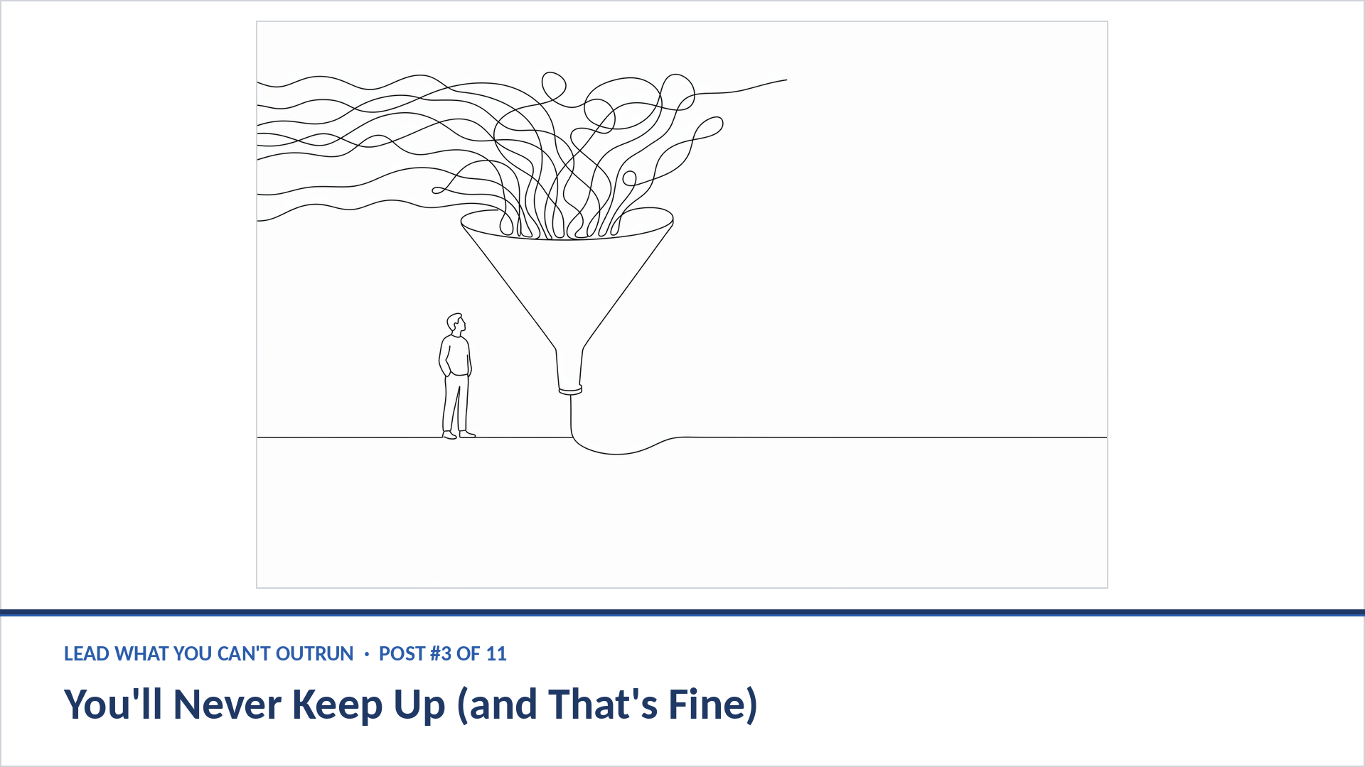 You'll never keep up